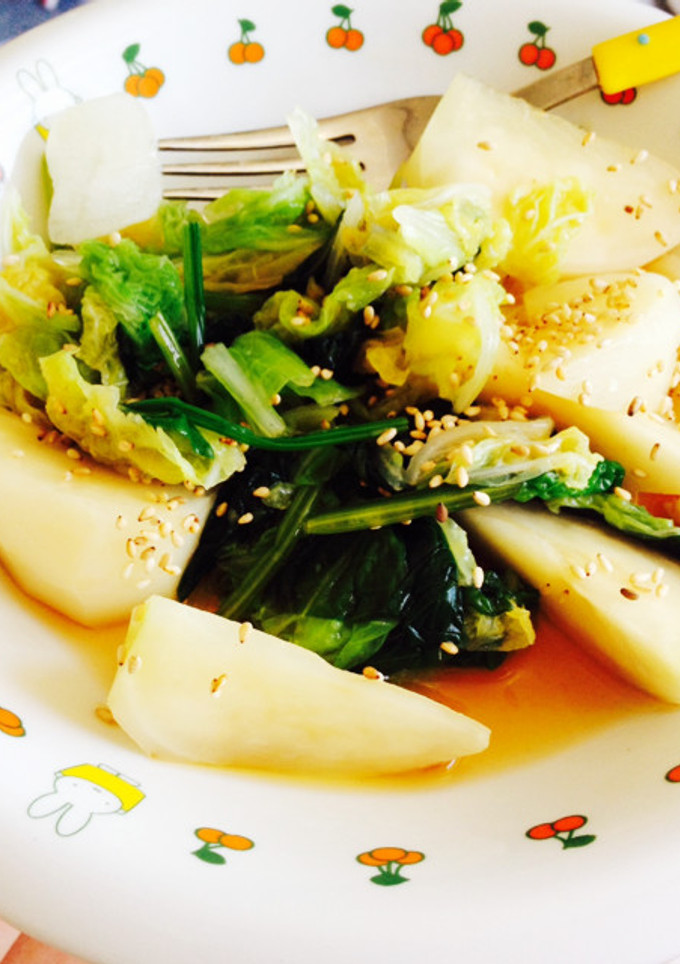 かぶと白菜とほうれん草のおひたし-レシピのメイン写真