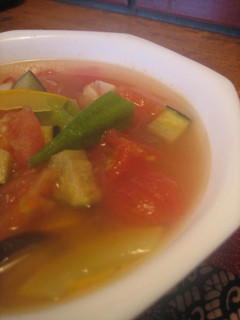 ∮簡単∮夏野菜ご~ろごろトマトスープ-レシピのメイン写真