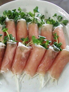 簡単生ハムおつまみ-レシピのメイン写真