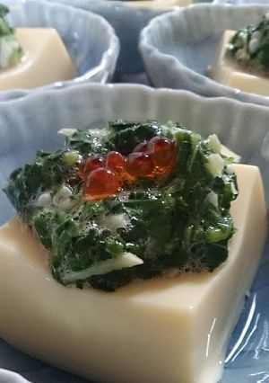 夏バテ防止! 簡単!めかぶのせ卵とうふ-レシピのメイン写真