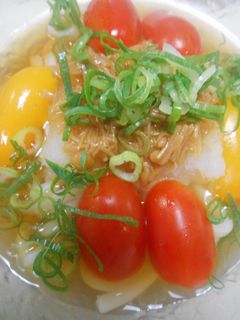 冷凍うどんで・冷やしなめ茸おろしうどん-レシピのメイン写真