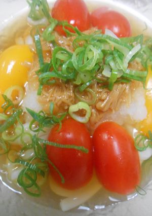 冷凍うどんで・冷やしなめ茸おろしうどん-レシピのメイン写真