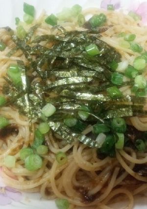 簡単！濃厚♪海苔の佃煮のバターパスタ♡-レシピのメイン写真