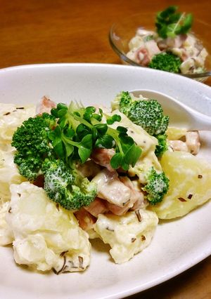 じゃが&ベーコンの塩昆布マヨ☆サラダ-レシピのメイン写真