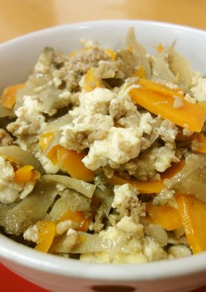 レンジでお簡単♪豆腐丼-レシピのメイン写真