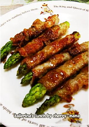 お弁当のおかず★グリーンアスパラの肉巻き-レシピのメイン写真