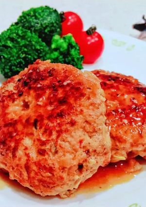 キムチバーグ照りマヨソース-レシピのメイン写真