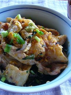 豚ちゃんのお茶漬け炒め丼-レシピのメイン写真