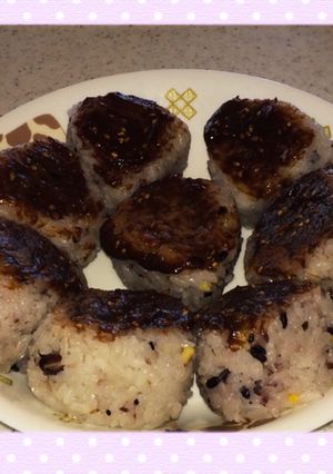 雑穀米でみそおにぎり-レシピのメイン写真