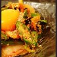 夏!おつまみ!生オクラとキムチのユッケ