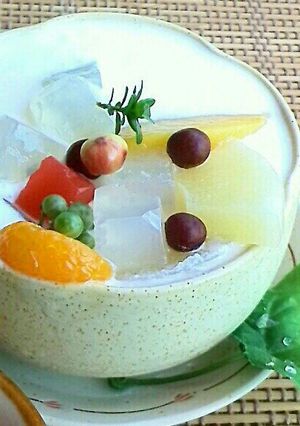 ヨーグルトデザート♪みつ豆プラス-レシピのメイン写真