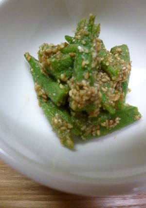オクラの胡麻和え-レシピのメイン写真