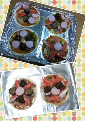 仲良しピザ♪-レシピのメイン写真