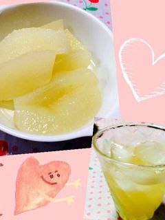 梨屋より♡梨のコンポート♡ジュース♡-レシピのメイン写真