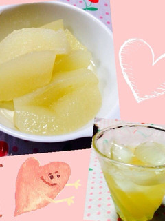 梨屋より♡梨のコンポート♡ジュース♡-レシピのメイン写真