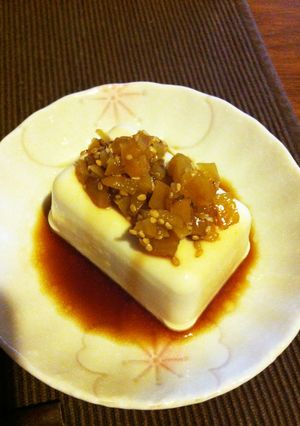 ごま薫る沢庵冷奴-レシピのメイン写真