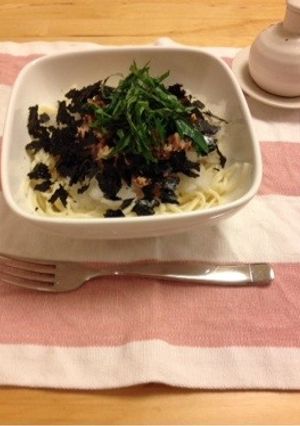 和風パスタのツナ醤油味-レシピのメイン写真
