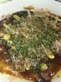 残ったキャベツで粉なしのお好み焼き-レシピのメイン写真