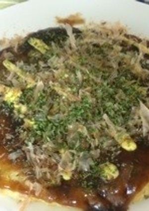 残ったキャベツで粉なしのお好み焼き-レシピのメイン写真