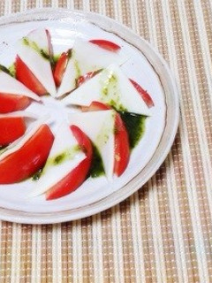 スライスチーズでカプレーゼ-レシピのメイン写真