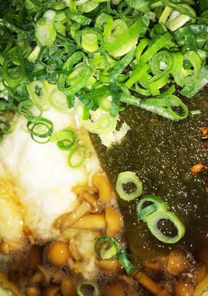 長いもとなめこの行者そば【温】-レシピのメイン写真