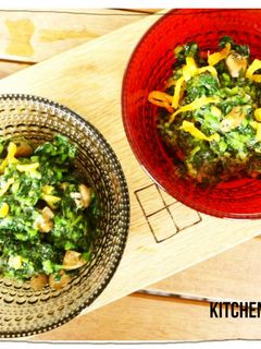モロヘイヤと納豆とたくあんの和え物-レシピのメイン写真