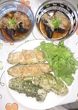 ゴーヤの肉詰め揚げ-レシピのメイン写真