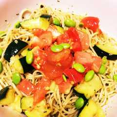 รูปของ 冷製 夏野菜パスタ