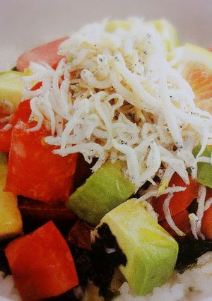 ヘルシートマトとしらすの丼-レシピのメイン写真