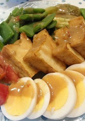 練りごまで作るガドガド風サラダ-レシピのメイン写真
