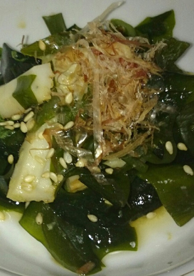 ワカメと大葉とちくわのワサビ出汁和え-レシピのメイン写真