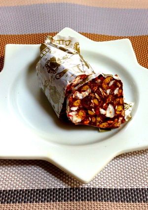 バレンタインにも♪ざくざくチョコサラミ-レシピのメイン写真