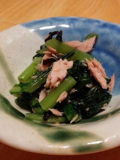 簡単にサッパリ副菜☆こまツナの塩昆布和え-レシピのメイン写真