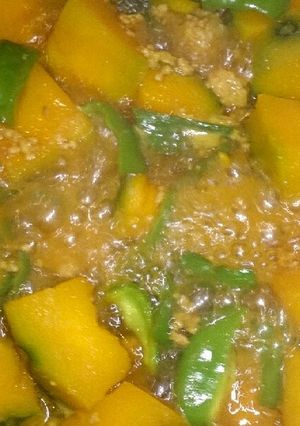 かぼちゃの煮物カレー味子供に人気！-レシピのメイン写真