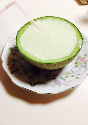メロンの器のフローズンメロンダイキリ-レシピのメイン写真