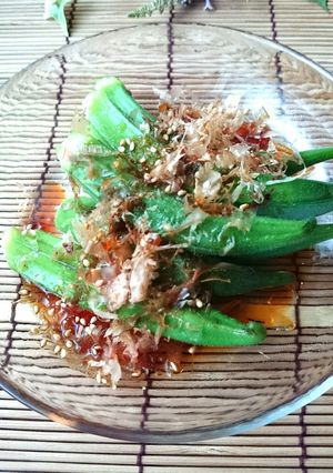 オクラの下処理☆簡単副菜ごま油おかかで★-レシピのメイン写真