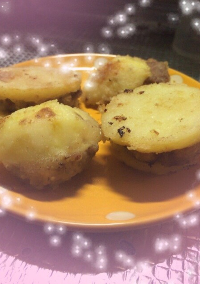 簡単★じゃがいもとひき肉のはさみ焼き-レシピのメイン写真