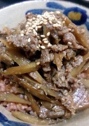 酒粕と山椒が隠し味！牛肉とゴボウの時雨煮-レシピのメイン写真