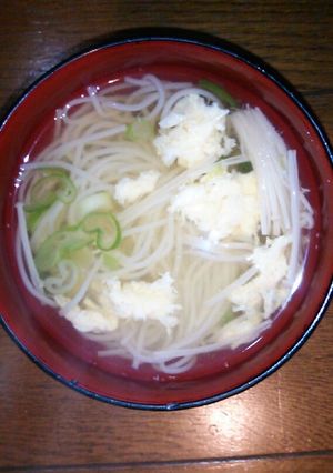 余ったそうめんでそうめん汁-レシピのメイン写真