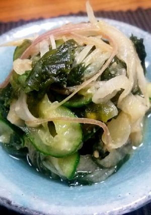 ミョウガでさっぱり！キュウリの酢味噌和え-レシピのメイン写真