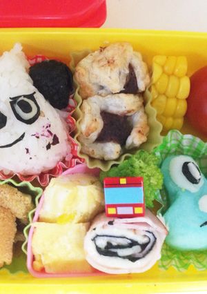 ポケモンキャラ弁☆ヤンチャム＆ケロマツ-レシピのメイン写真