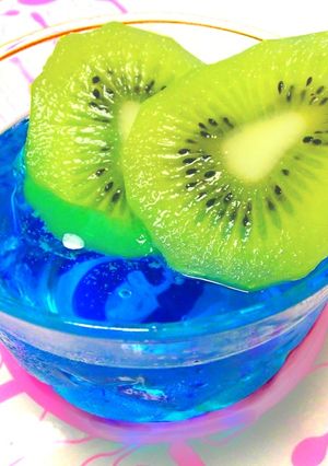 青いソーダゼリー　かき氷風味-レシピのメイン写真