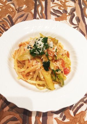 お鍋1つ簡単♡トマトパスタ-レシピのメイン写真
