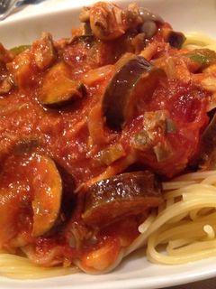 夏野菜たっぷりトマトソースパスタ-レシピのメイン写真