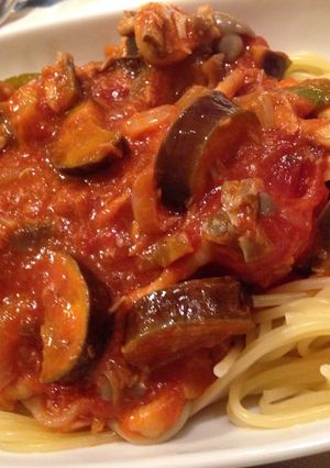 夏野菜たっぷりトマトソースパスタ-レシピのメイン写真