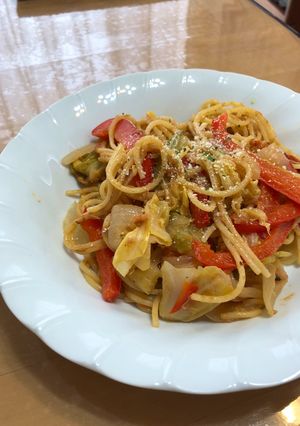 🍝ワンパンスパイスカレーパスタ-レシピのメイン写真