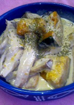 かぼちゃときのこのクリーム煮-レシピのメイン写真