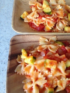 ズッキーニのトマトソース パスタに-レシピのメイン写真