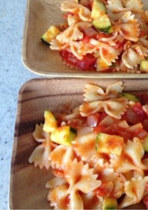 ズッキーニのトマトソース パスタに-レシピのメイン写真