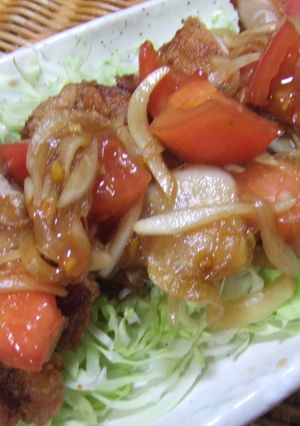 鶏肉のトマト南蛮-レシピのメイン写真